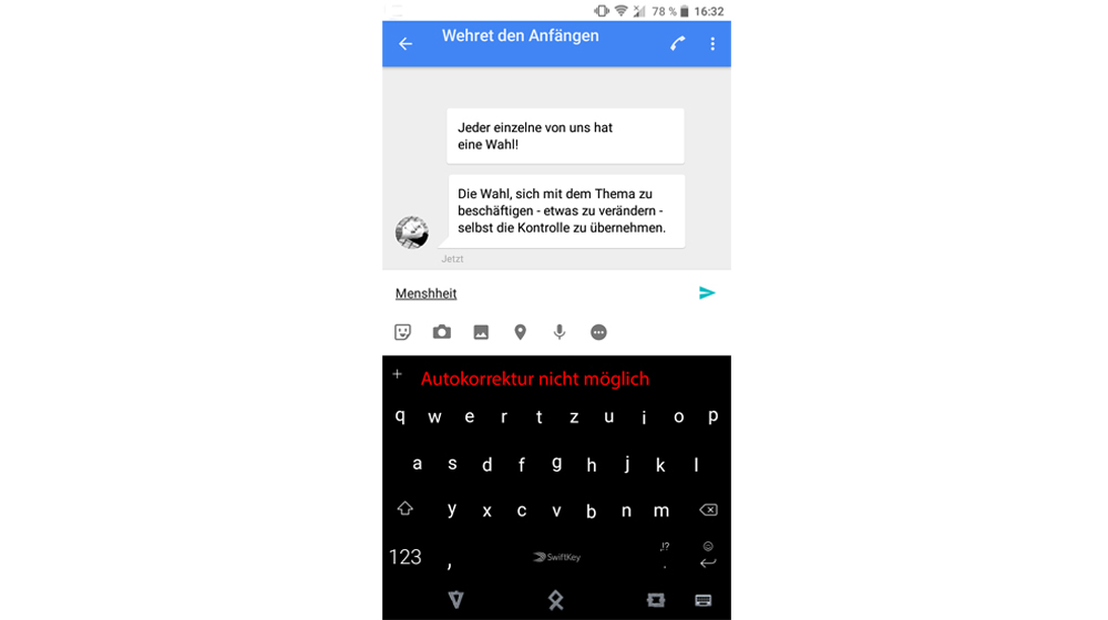 Eine Autokorrektur für die Menschheit?!